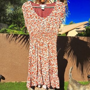 American Rag  Floral elastic waist dress XL.
